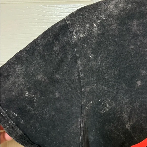 The Rolling Stones Acid Wash Black Distressed Rock Band Men’s L T-Shirt - Picture 5 of 10